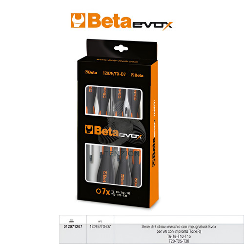 Set chiavi maschio torx con - set,